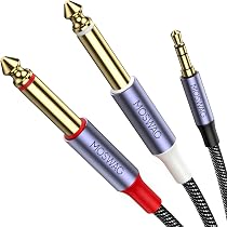 Amazon | MOSWAG 3.5mm ステレオミニプラグ(メス)-6.3mm ステレオ標準